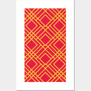 Geometric Seamless Pattern - Art Deco Style 003#001 Posters and Art